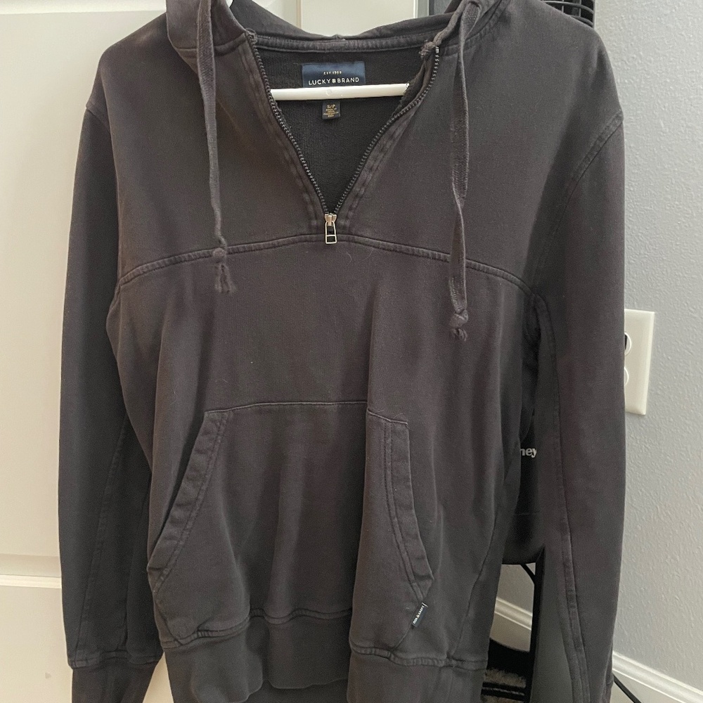 Small Black Lucky Brand Quarter Zip